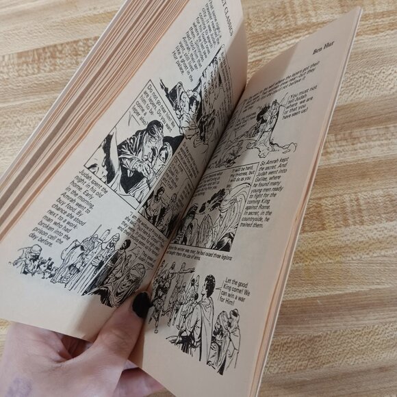 Ben Hur Lew Wallace B&W Pocket Classics Comic Paperback Vintage 80s Christian - Picture 6 of 6